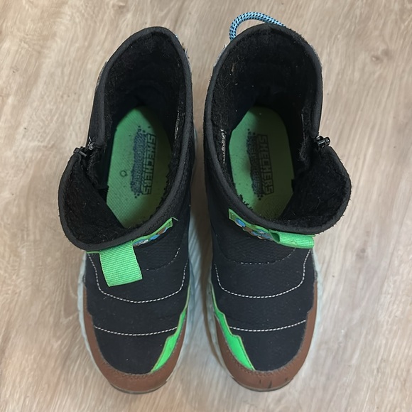 Skechers Kids Black and green Minecraft winter boots - Picture 5 of 6